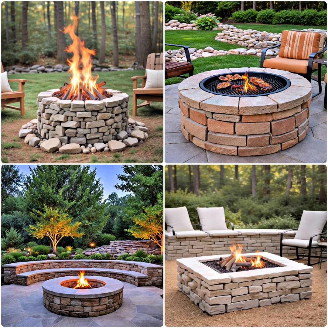 25 Stone Fire Pit Ideas For Memorable Gatherings