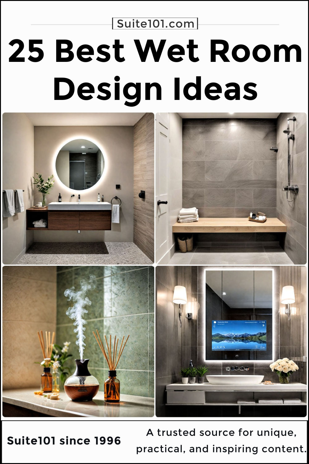 25 Wet Room Ideas for Small and Large Bathrooms