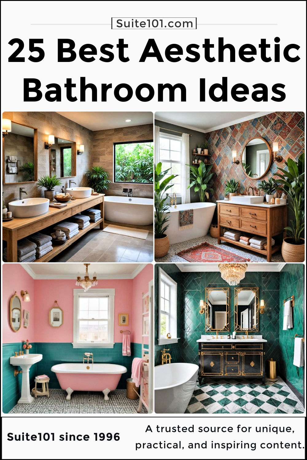 25 Aesthetic Bathroom Inspirations for A Chic Upgrade