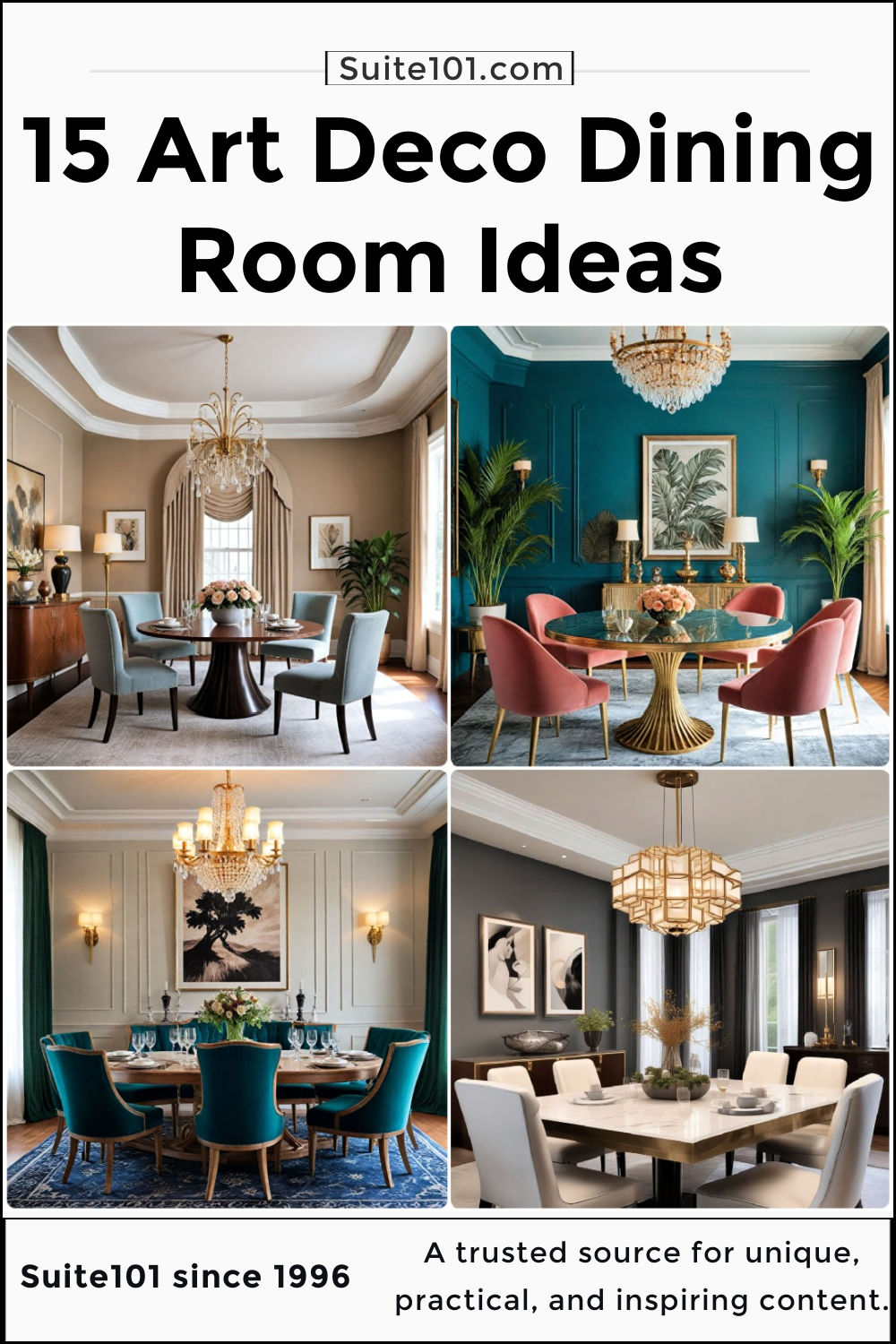 15 Art Deco Dining Room Design Ideas You'll Love