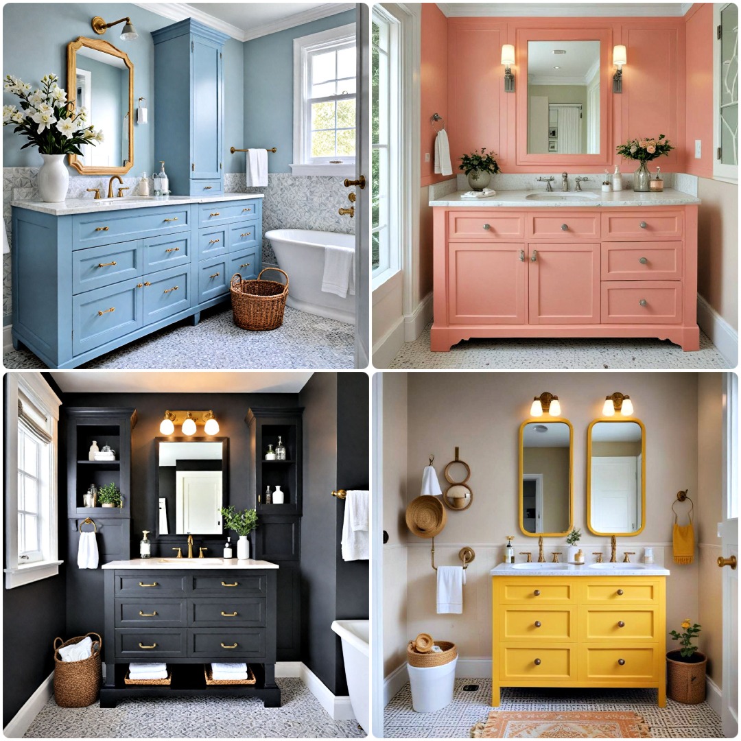 30 Bathroom Cabinet Colors for A Look You'll Love