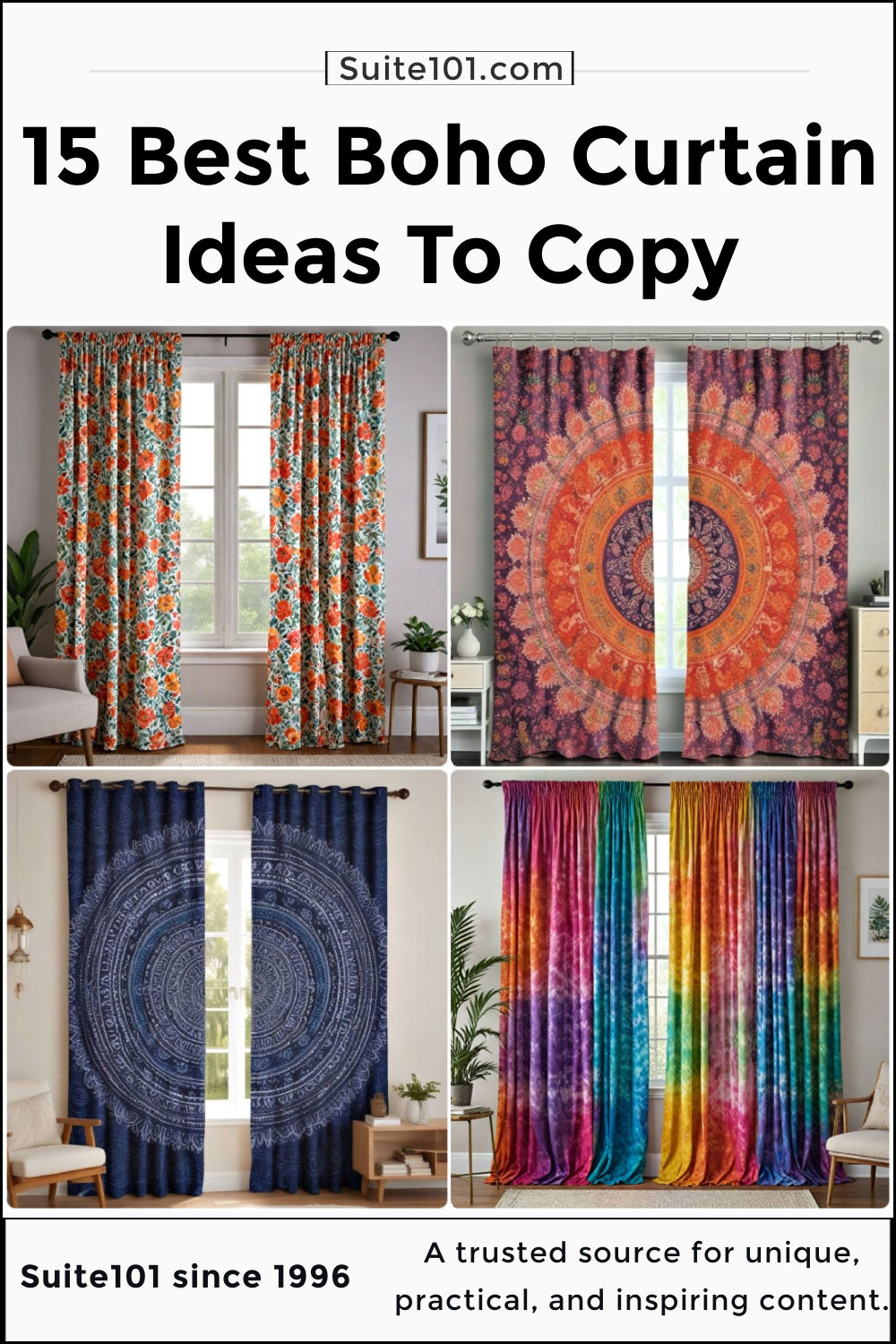 15 Boho Curtain Ideas for A Chic Bohemian Look