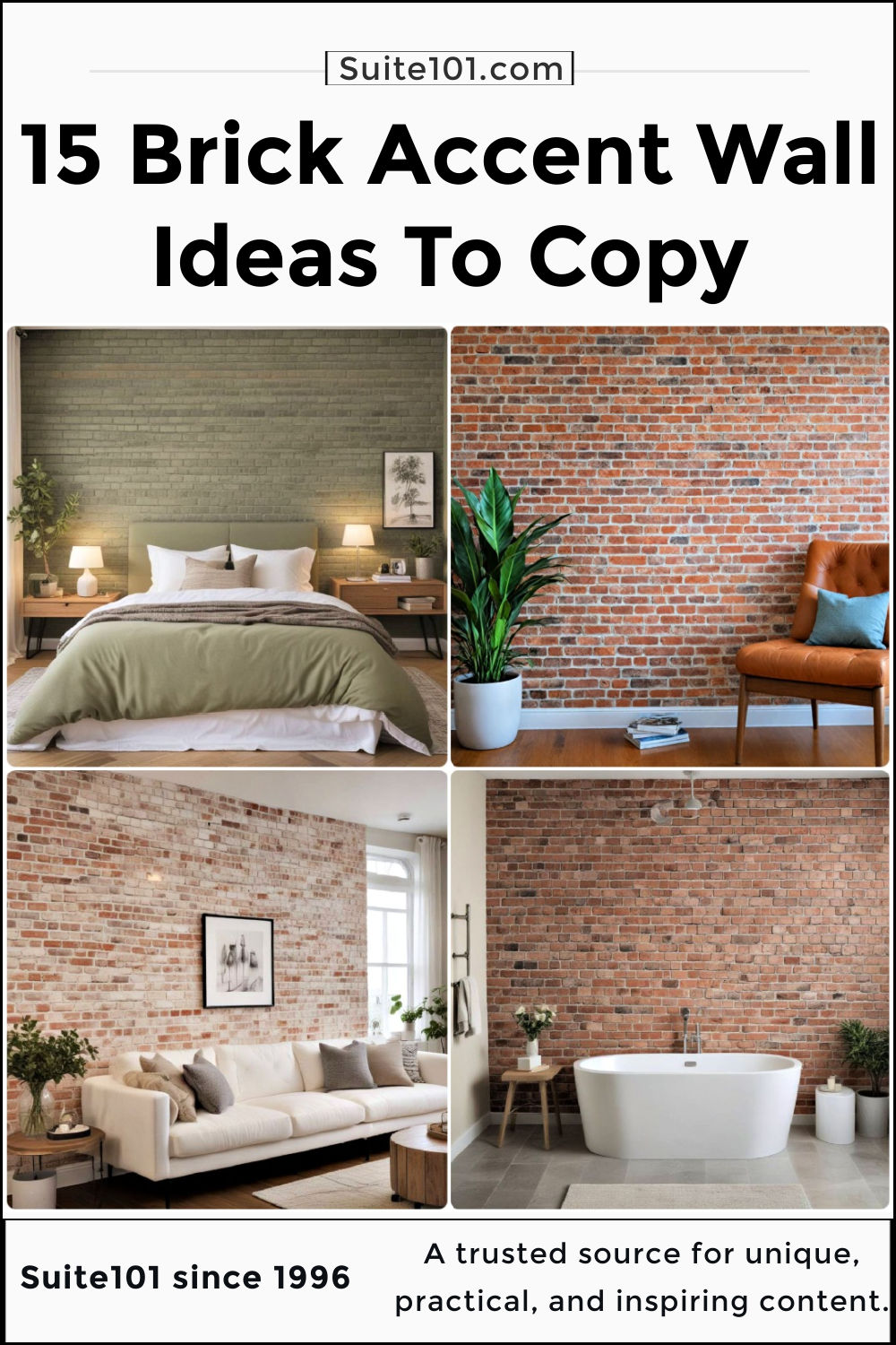 15 Brick Accent Wall Ideas for Stylish Homes - Brick Accent Wall Decor Ideas For Small Spaces