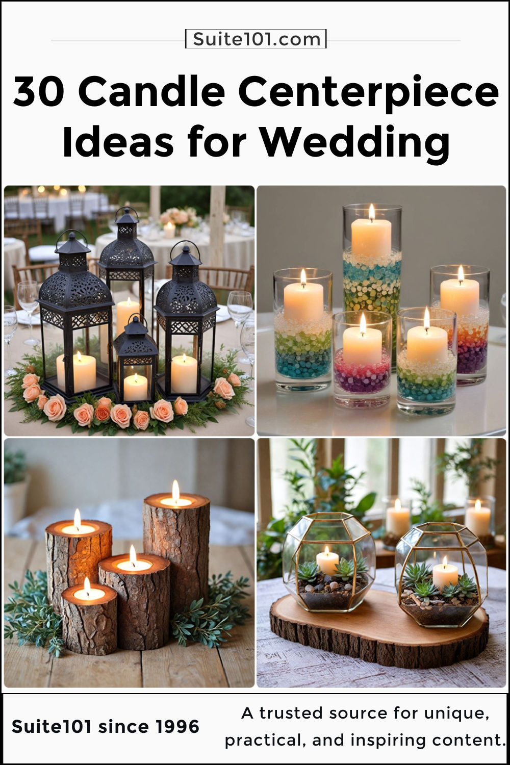 30 Candle Centerpieces for An Unforgettable Wedding