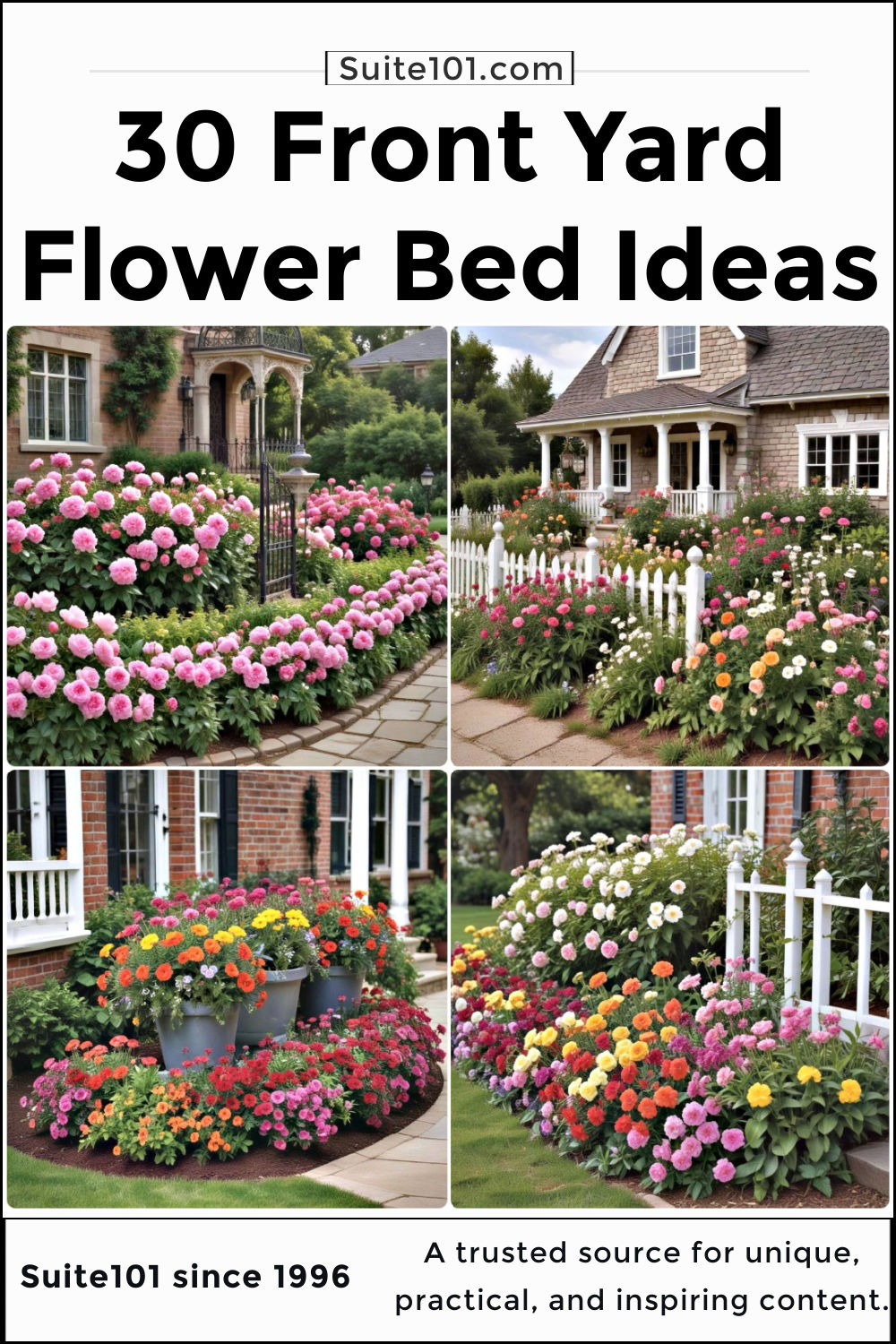 30 Front Yard Flower Bed Ideas for All Seasons