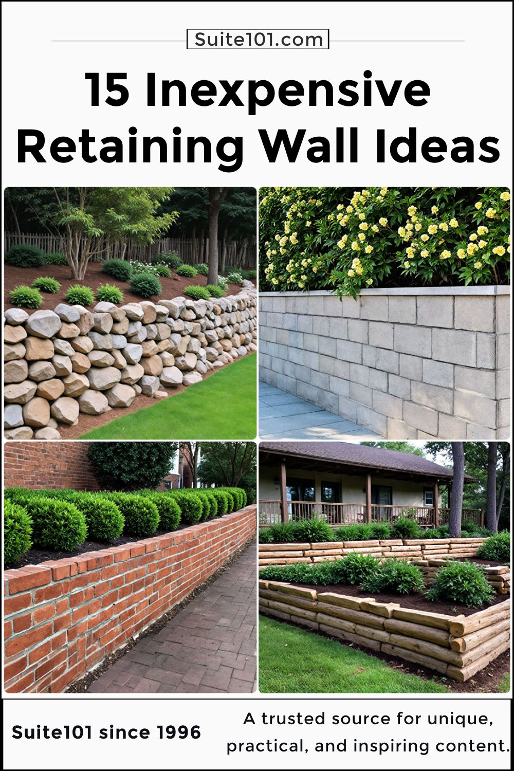 15 Inexpensive Retaining Wall Ideas You Need To Know