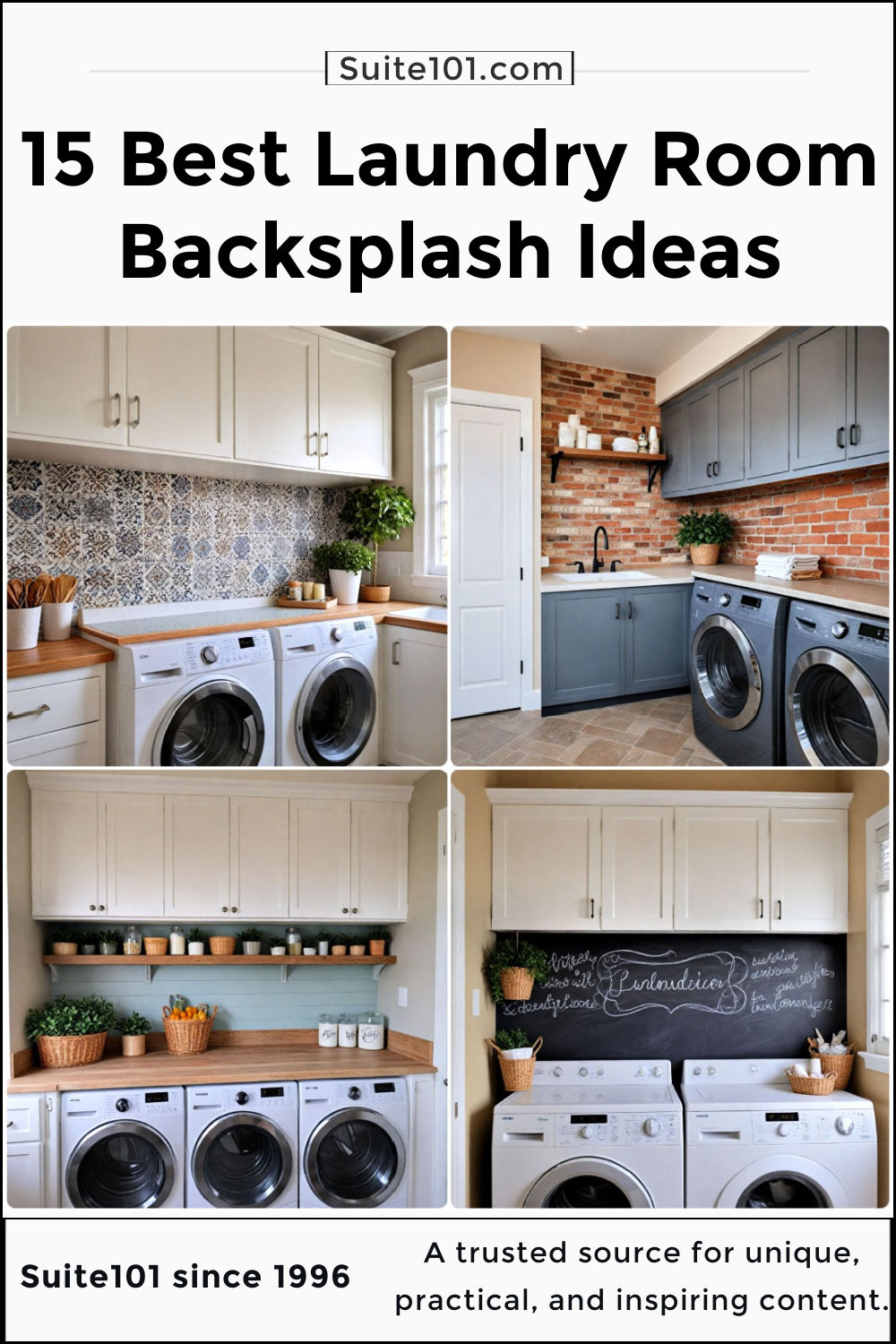 15 Laundry Room Backsplash Ideas You'll Adore