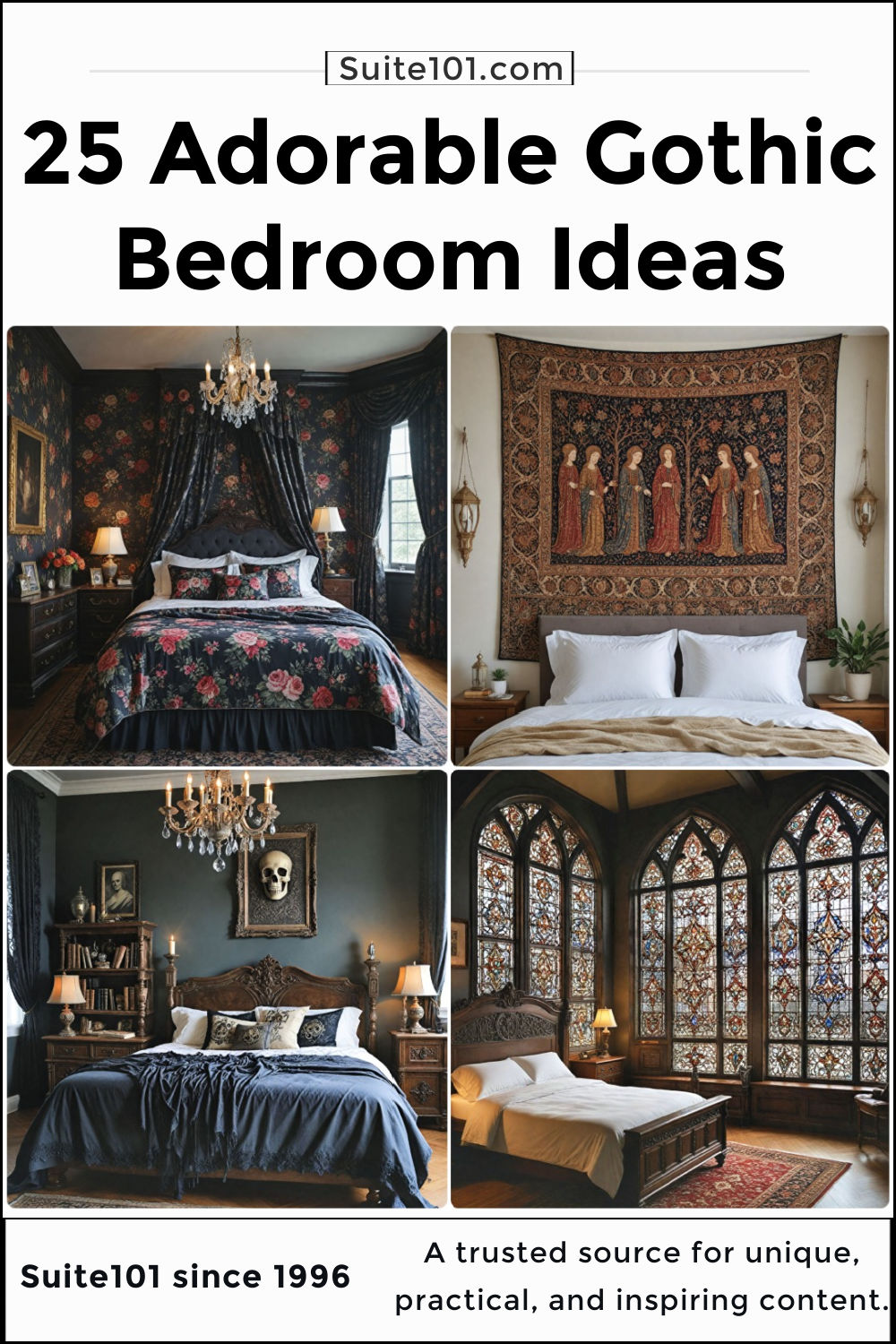 25 Gothic Bedroom Ideas for A Dark and Dramatic Retreat