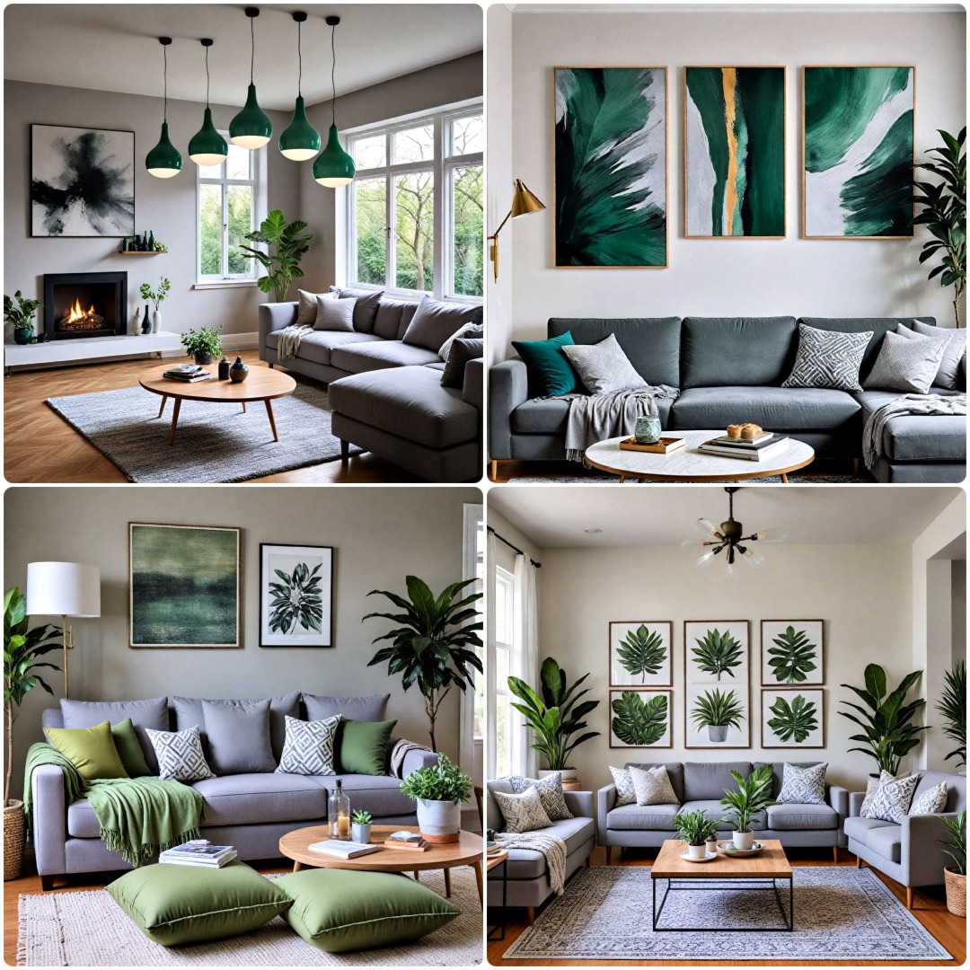 25 Green and Grey Living Room Ideas You’ll Love