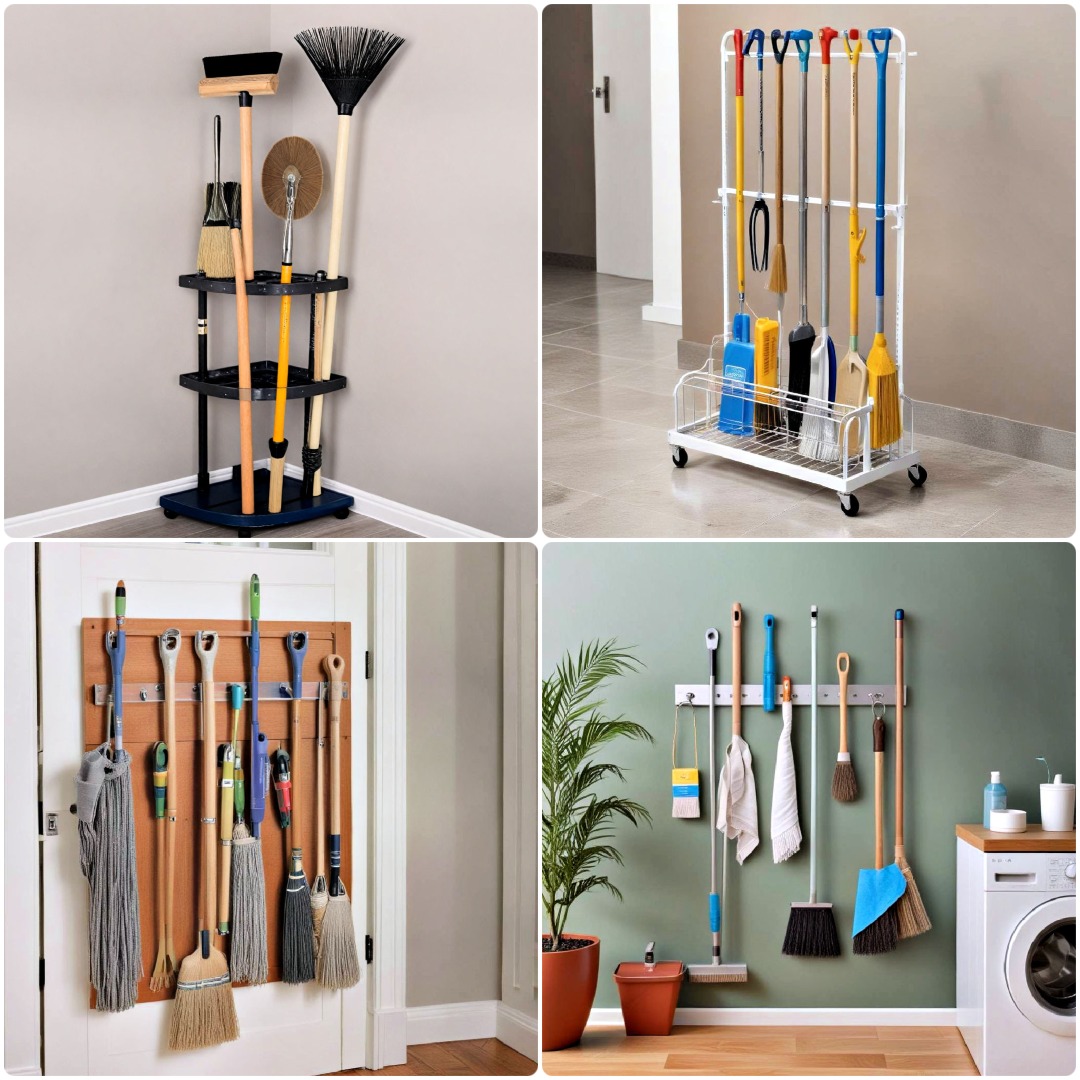 10 Mop and Broom Storage Ideas for Every Budget