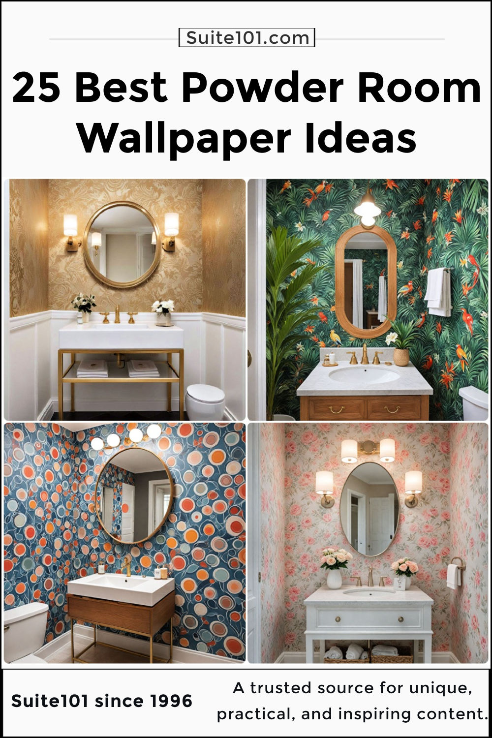 25 Powder Room Wallpaper Ideas for A Luxurious Look