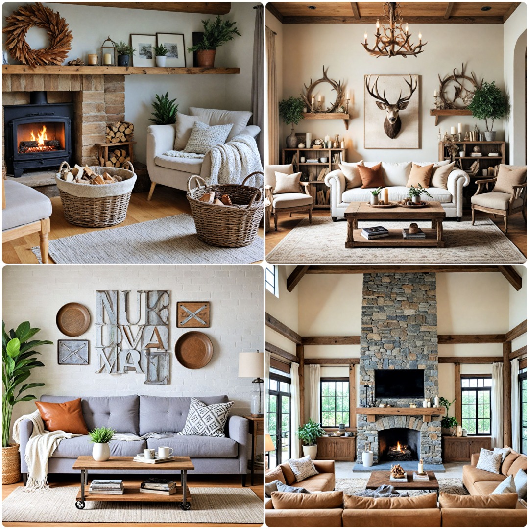 40 Rustic Living Room Ideas for A Cozy Country Retreat