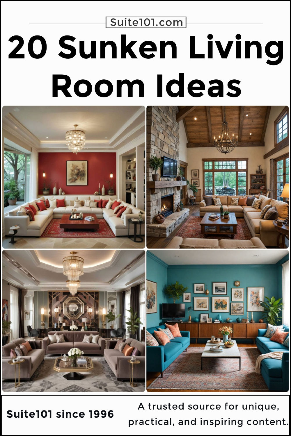 20 Sunken Living Room Ideas You Never Knew Existed