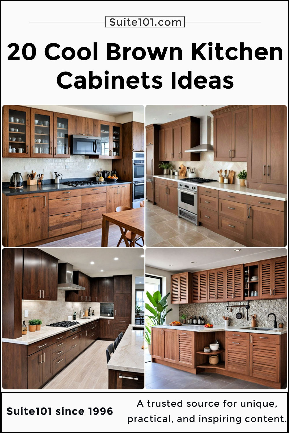 20 Brown Kitchen Cabinets Ideas for A Cozy Kitchen