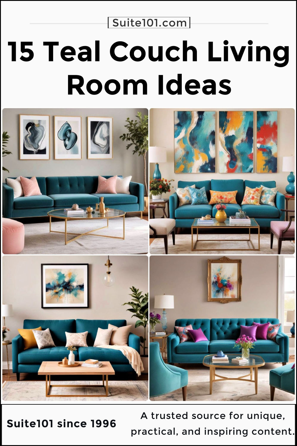 15 Teal Couch Living Room Ideas You'll Love