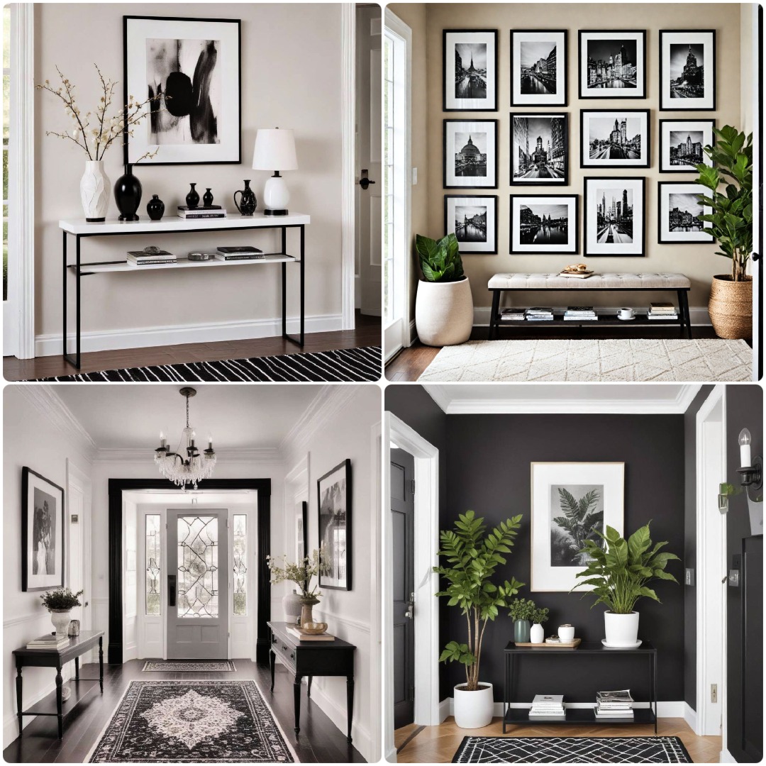 15 Black and White Entryway Ideas To Welcome Guests