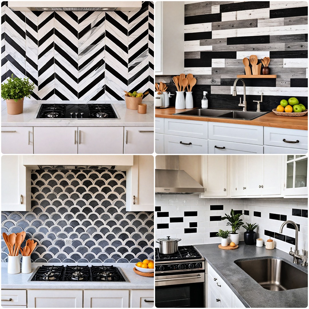 20 Black and White Backsplash Ideas To Try Now