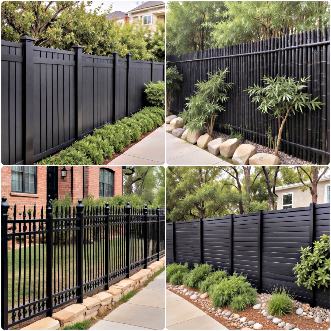 15 Black Fence Ideas for Modern Homes