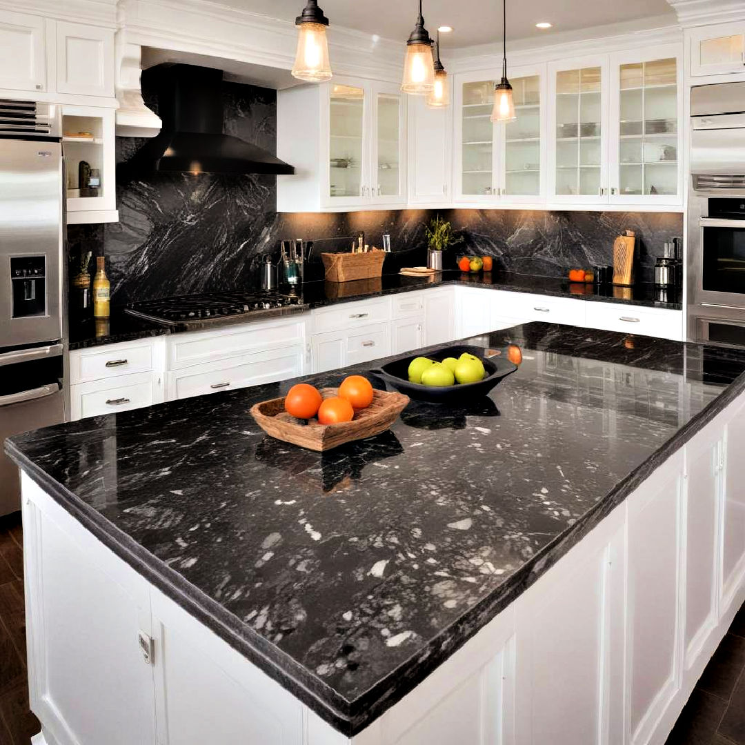 15 Black Kitchen Countertop Ideas You'll Love