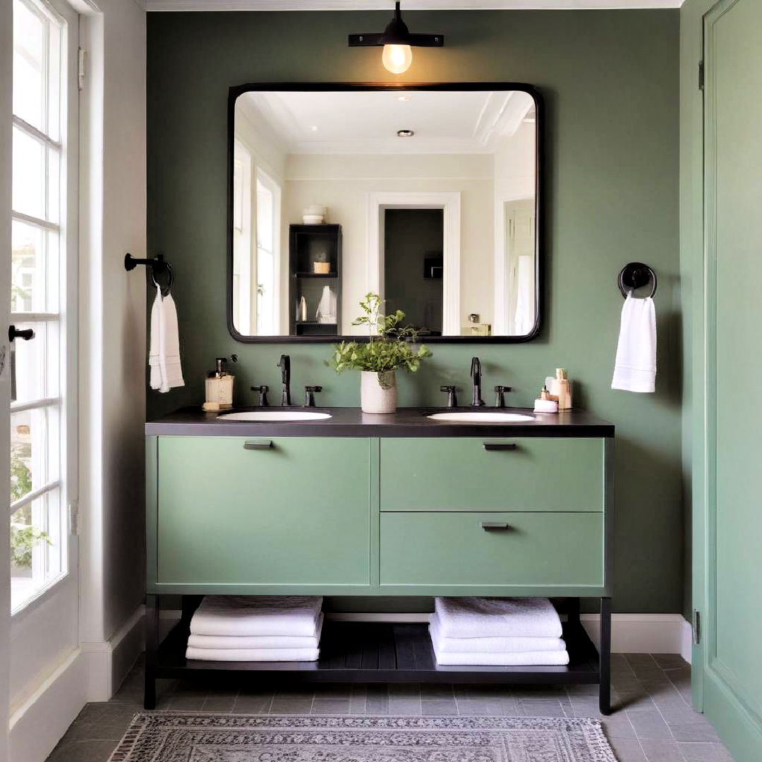 15 Green and Black Bathroom Ideas for A Unique Style