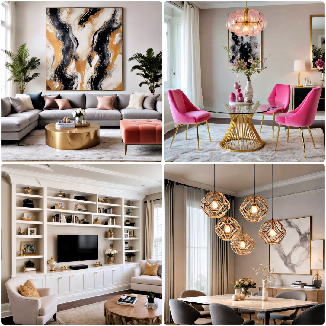 20 Glam Interior Design Ideas for A Luxurious Home