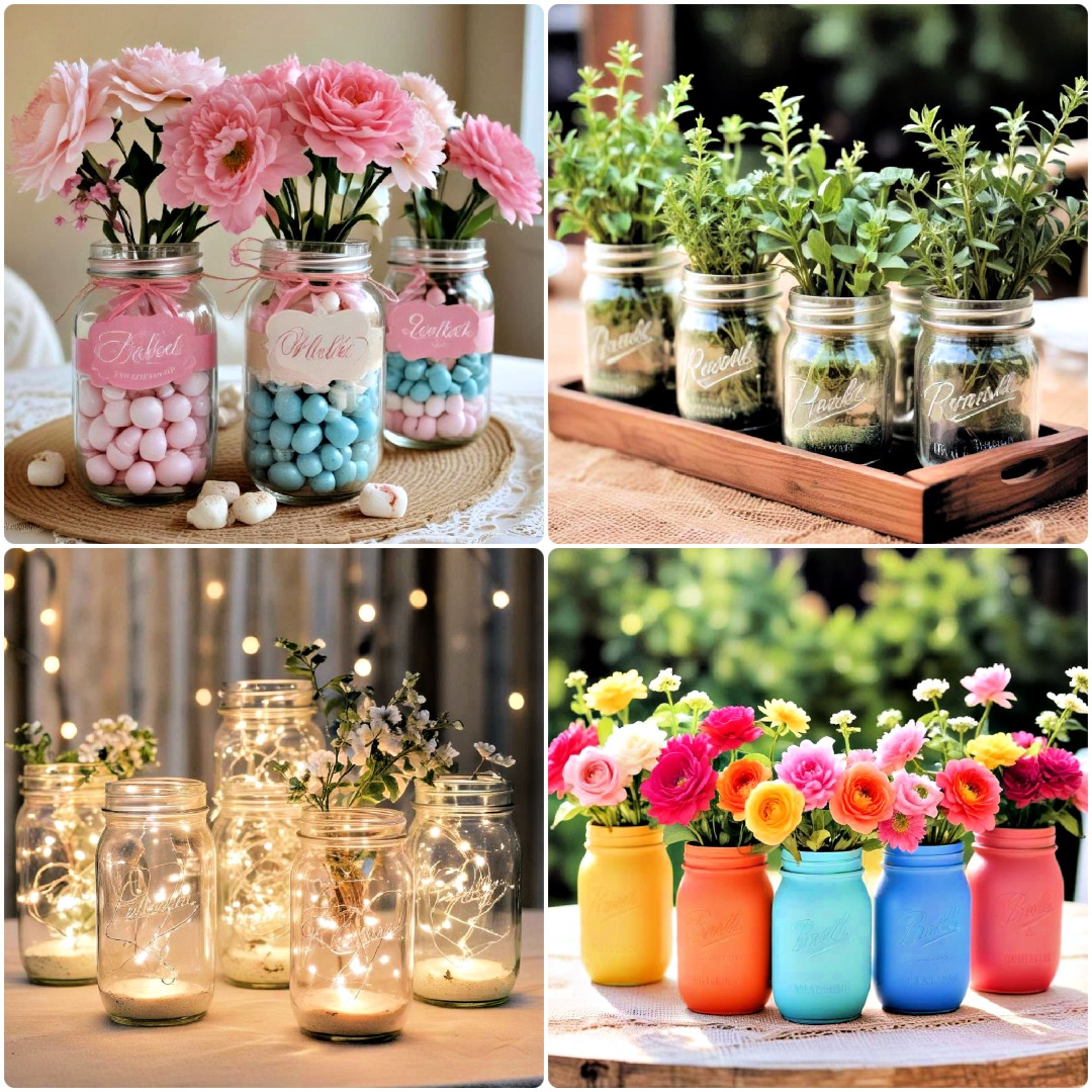 15 Mason Jar Wedding Centerpiece Ideas for Every Season