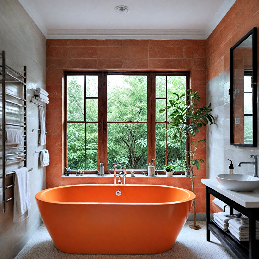 15 Orange Bathroom Ideas To Energize Your Home