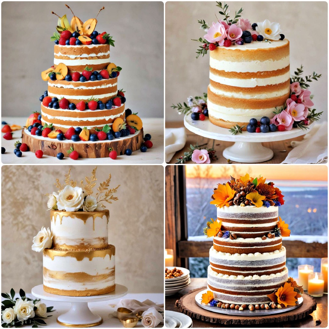 40 Naked And Semi naked Wedding Cake Ideas To Steal 40-naked-and-semi-naked-wedding-cake-ideas-to-steal