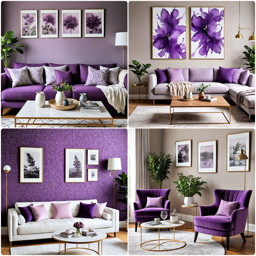 25 Purple Living Room Ideas for A Luxurious Space