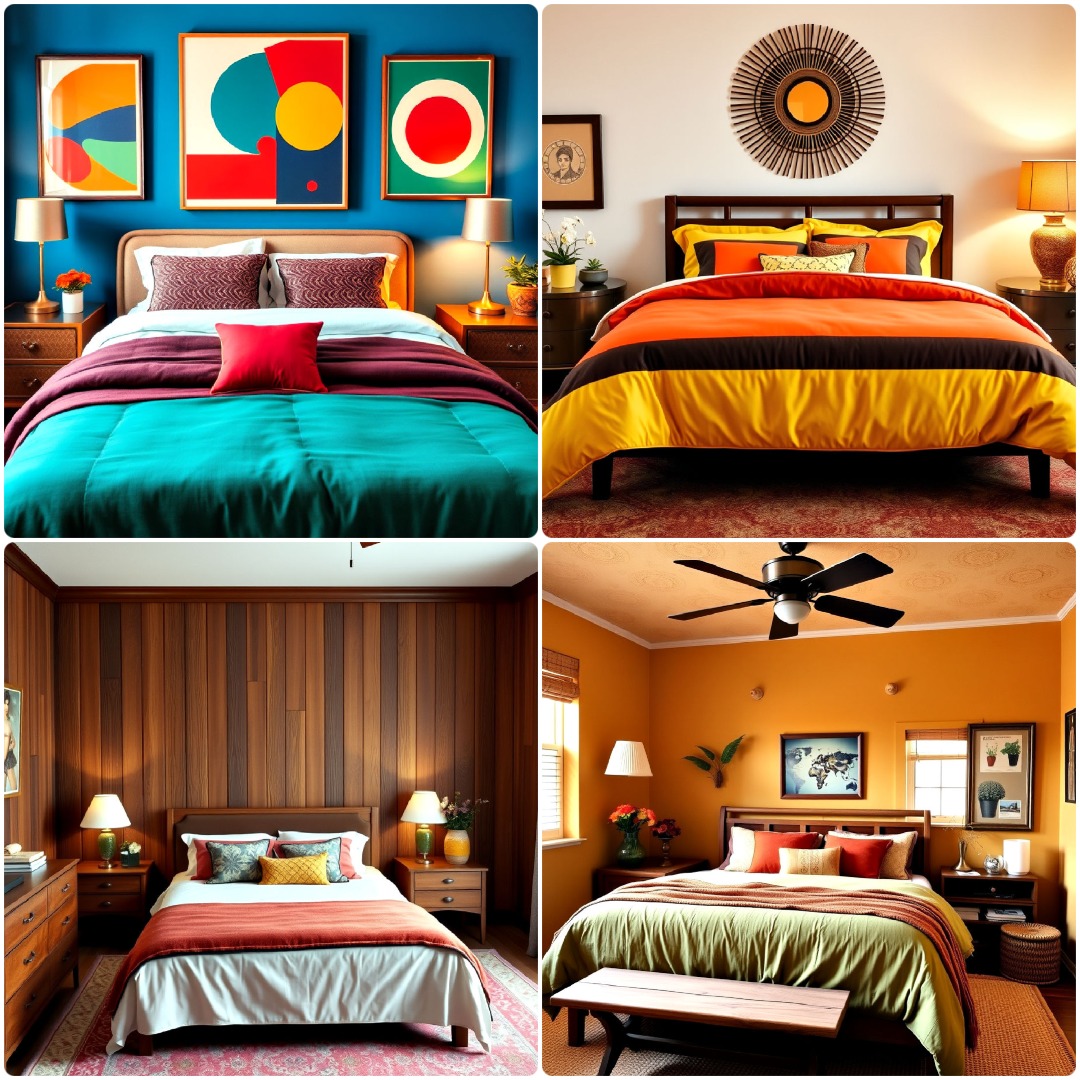 25 Trendy 70s Bedroom Decor Ideas for A Retro Revival