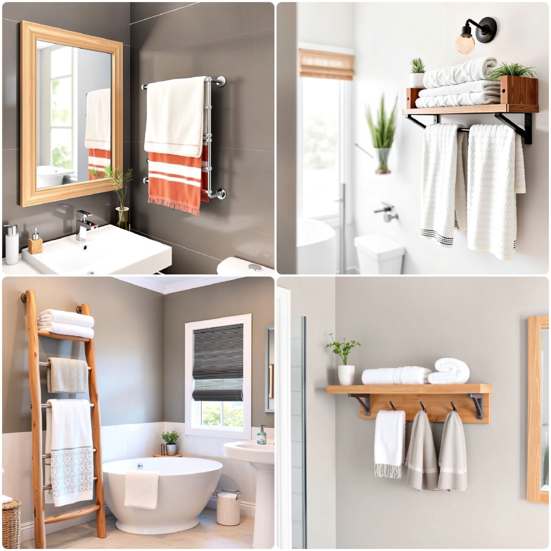 30 Bathroom Towel Rack Ideas You’ll Love