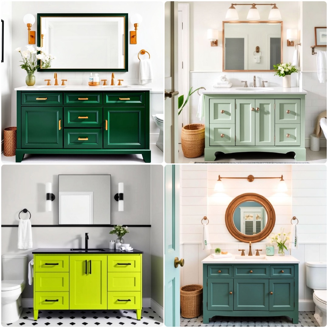 15 Green Bathroom Vanity Ideas You Can Consider