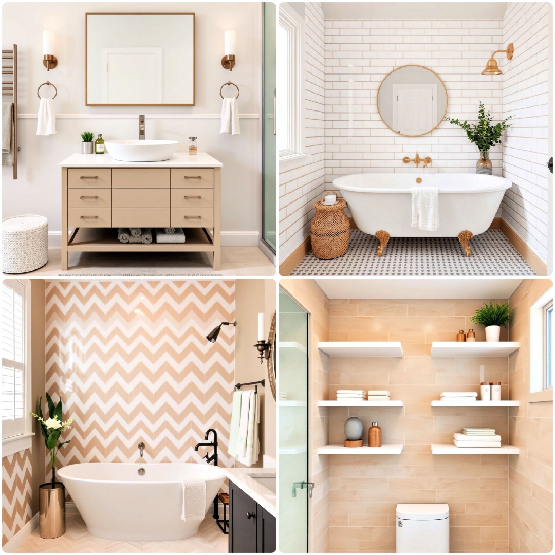 15 Beige and White Bathroom Ideas for A Serene Space
