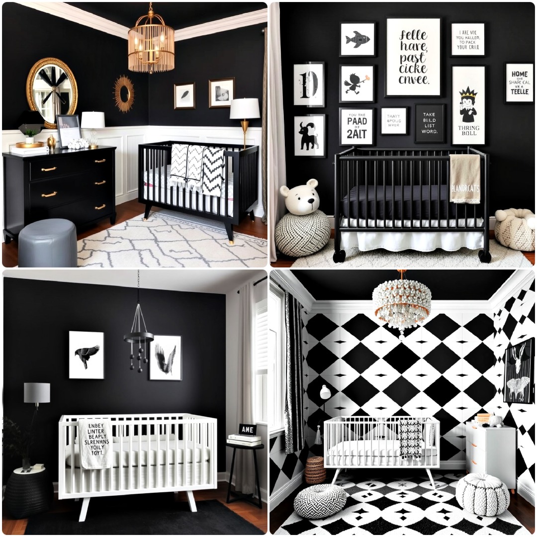 20 Black Nursery Ideas for A Stylish and Modern Space