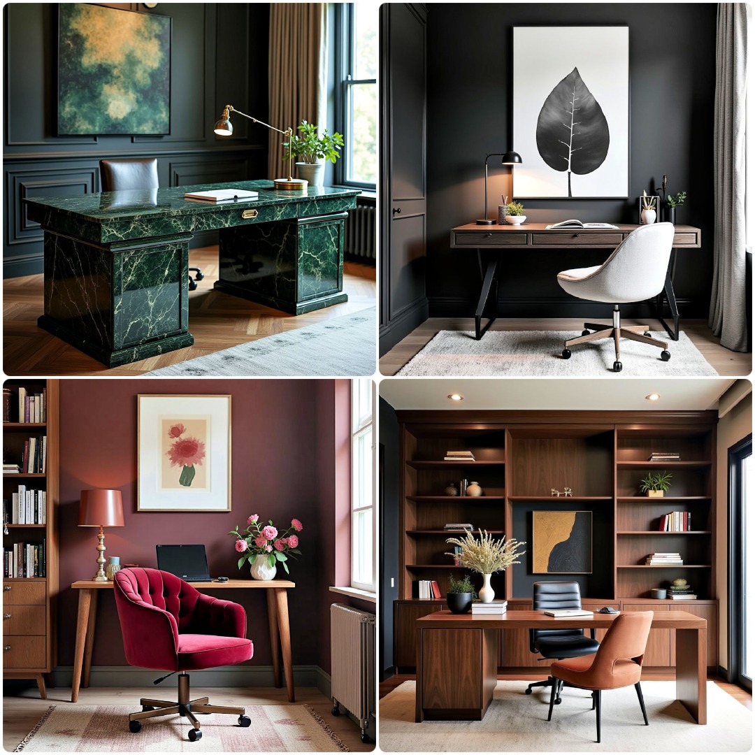 25 Dark Home Office Design Ideas for Every Style