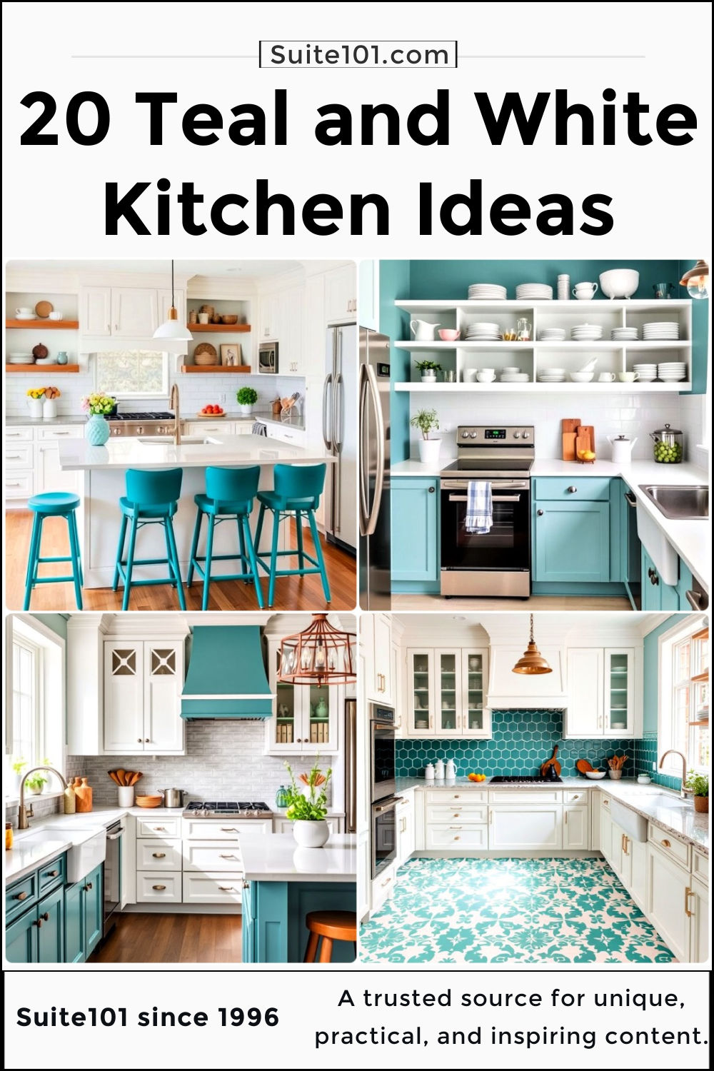 20 Teal and White Kitchen Ideas for A Stylish Look