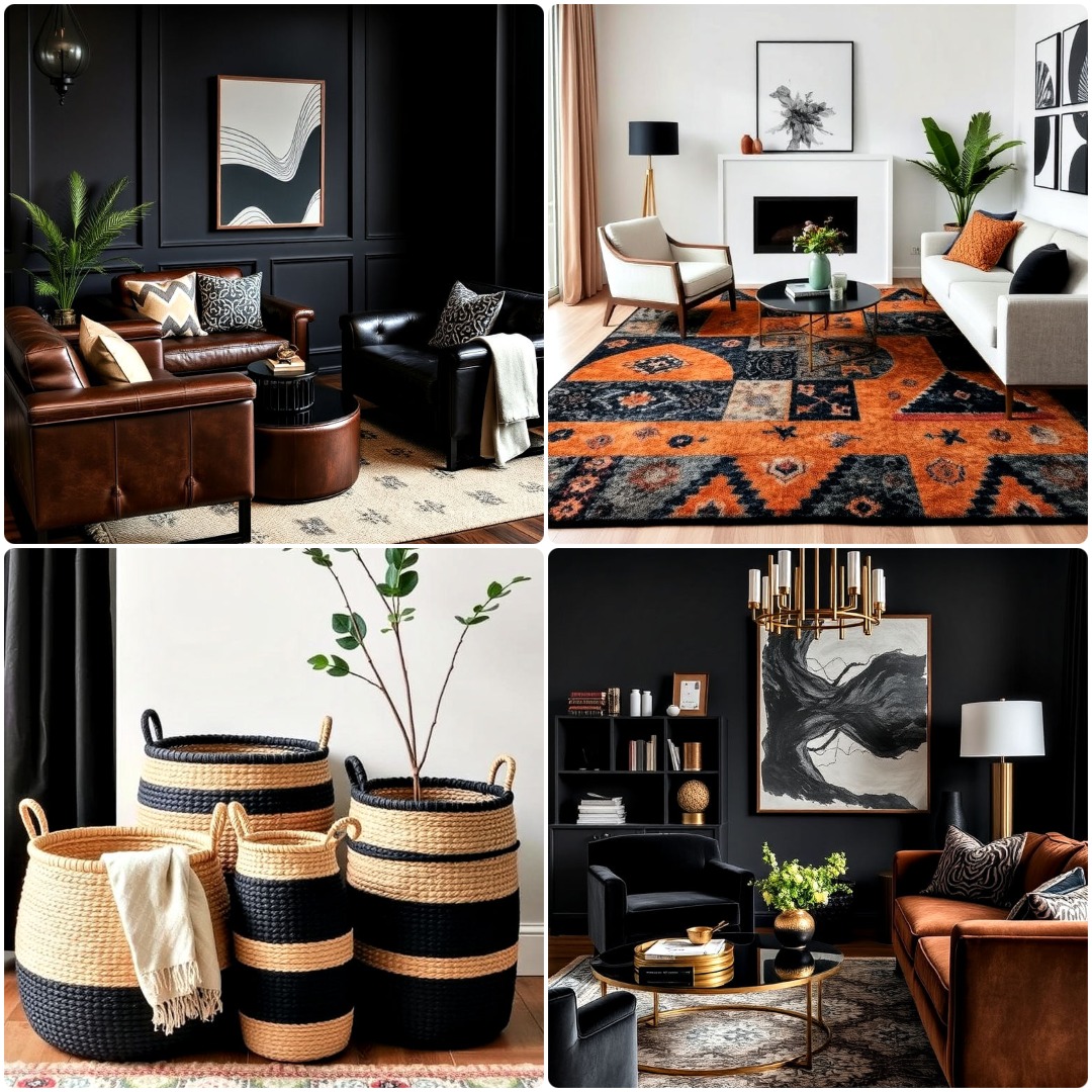20 Black and Brown Interior Design Ideas To Copy