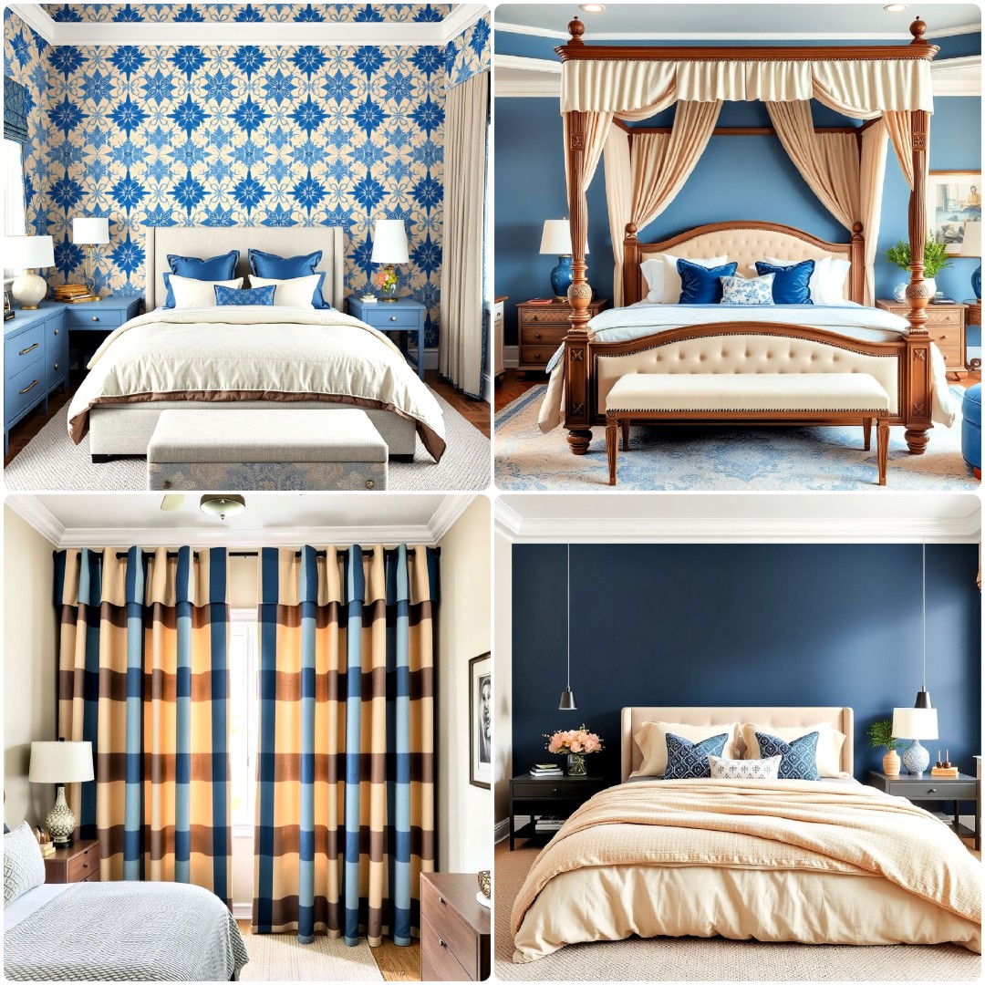 15 Blue and Beige Bedroom Ideas for A Relaxing Space