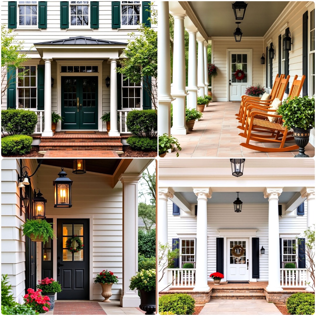 25 Colonial Front Porch Ideas To Inspire Your Makeover