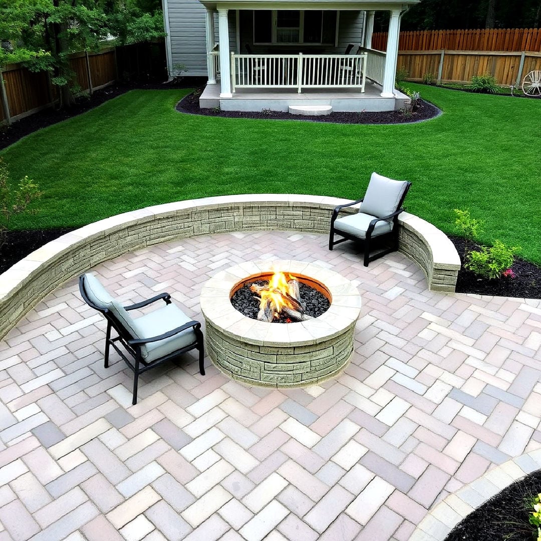 15 Stamped Concrete Patio With Fire Pit Ideas To Consider