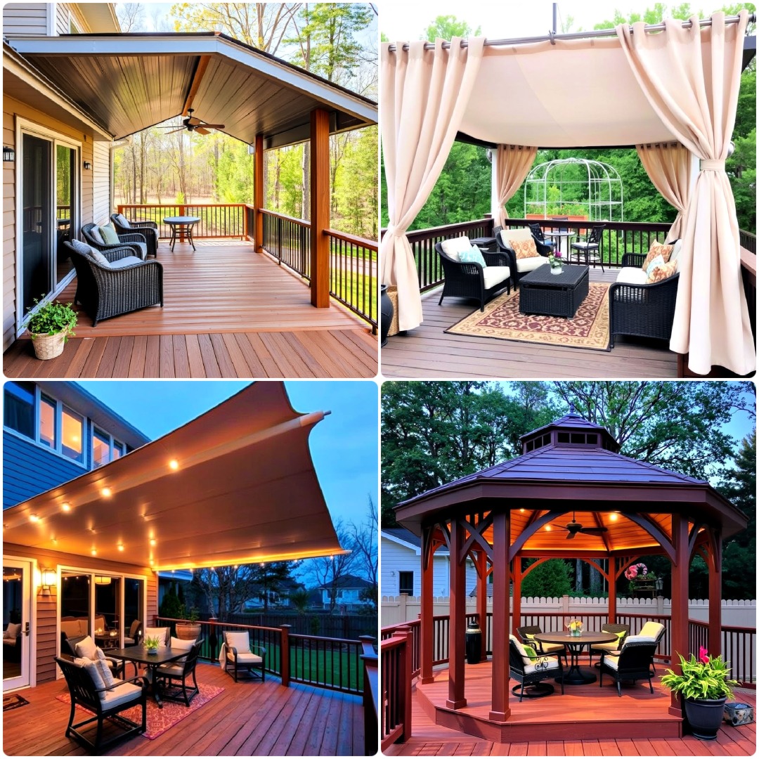 25 Partially Covered Deck Ideas for Shade and Comfort
