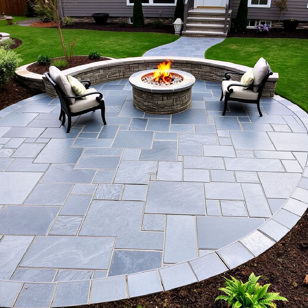 15 Stamped Concrete Patio With Fire Pit Ideas To Consider