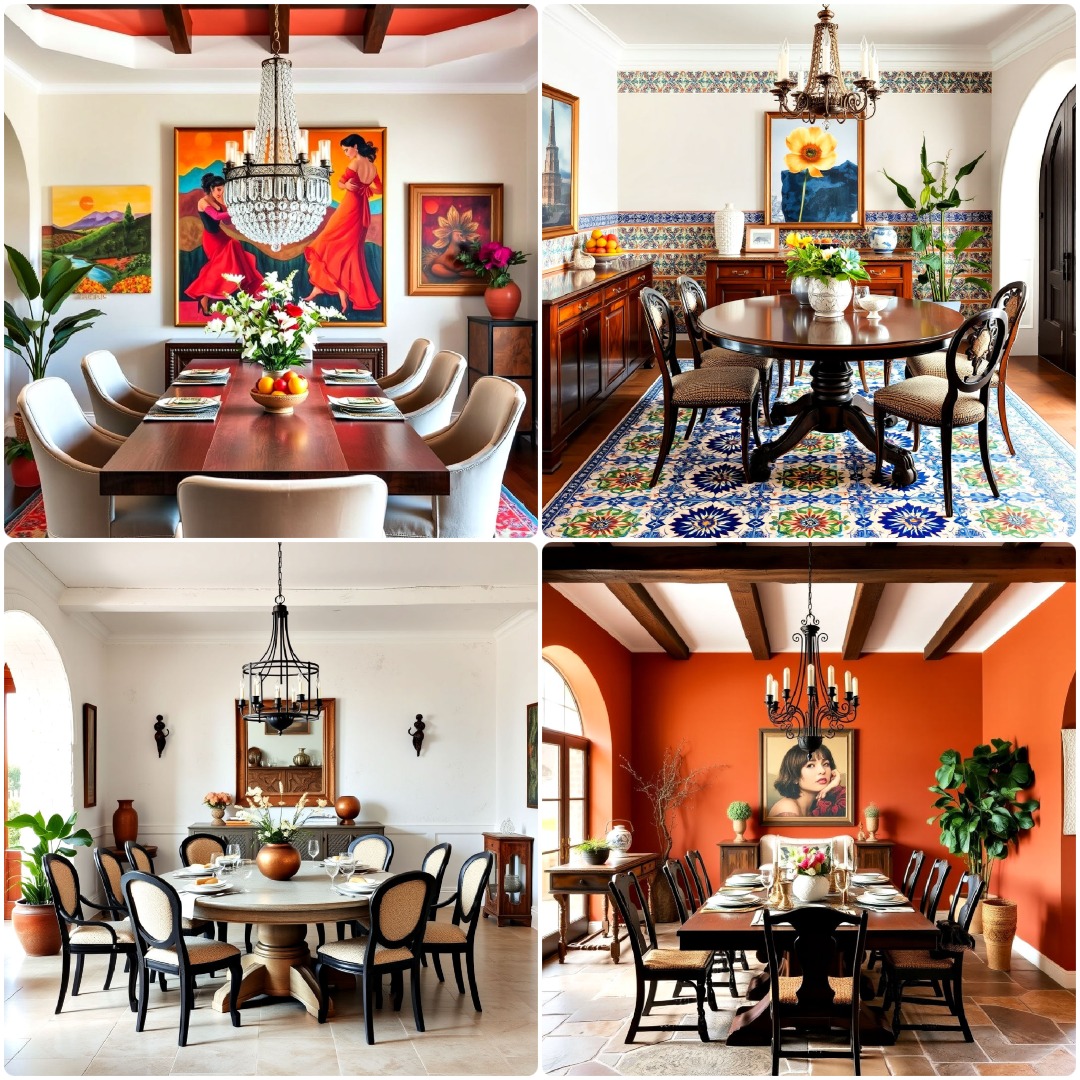 15 Spanish Style Dining Room Ideas for A Warm Ambiance