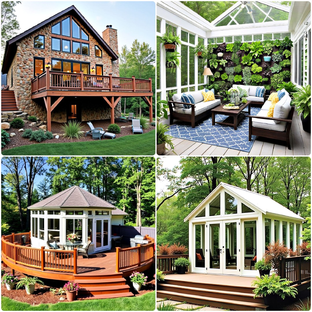 25 Sunroom and Deck Combo Ideas for Year-Round Enjoyment
