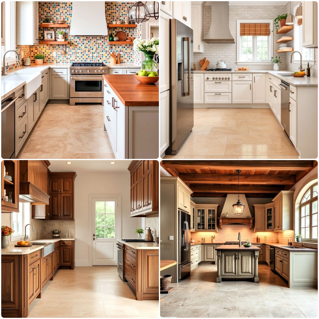 20 Travertine Kitchen Floor Ideas You Can Copy