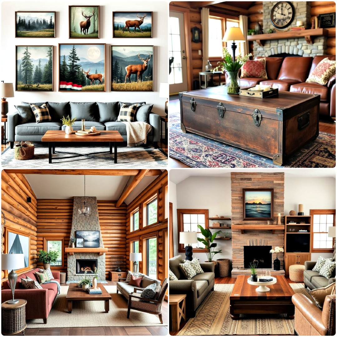 15 Cabin Living Room Ideas for A Warm, Inviting Look