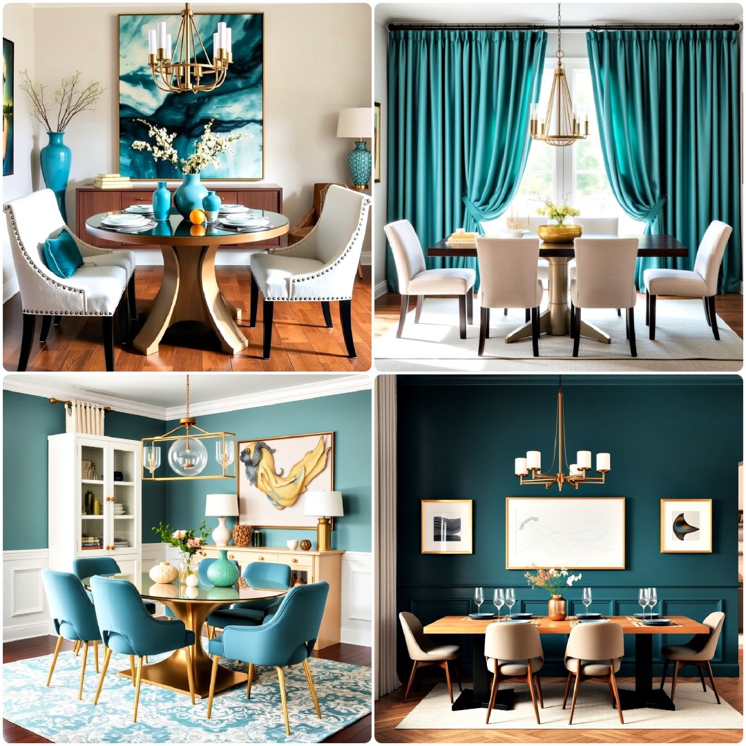 15 Teal Dining Room Ideas for A Bold Look
