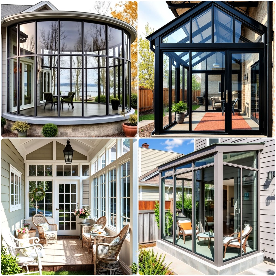 40 Glass Porch Ideas for Modern Homes