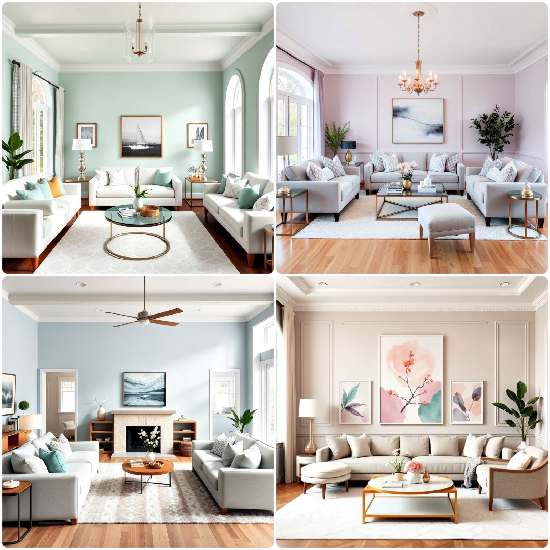 Pastel Colour Living Room