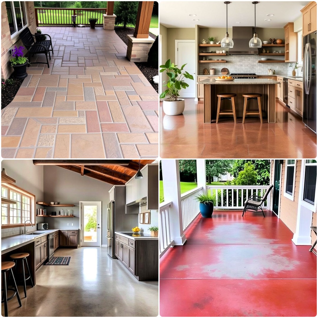 15 Types Of Concrete Floor Finishes for Any Home